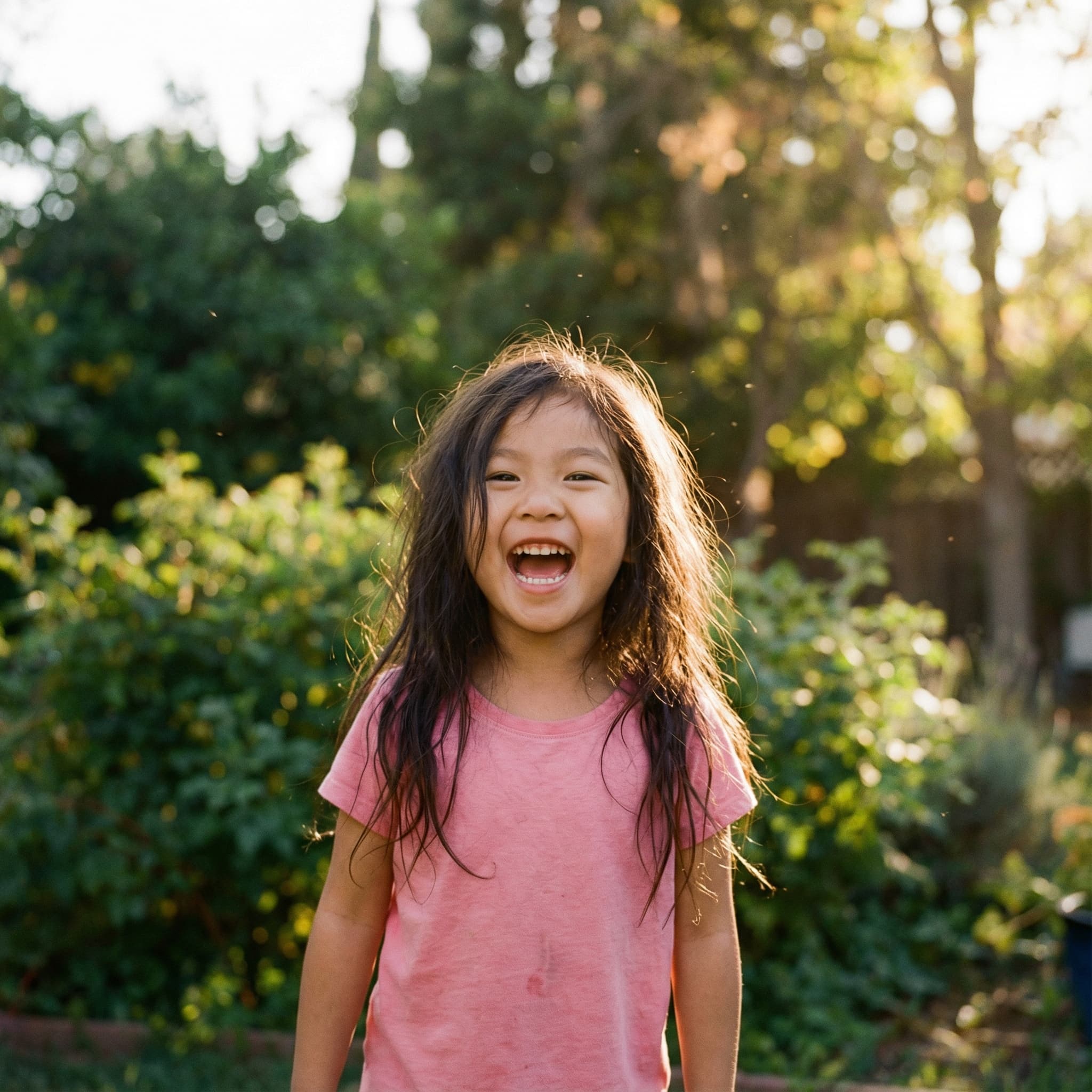 Happy child ready for their adventure