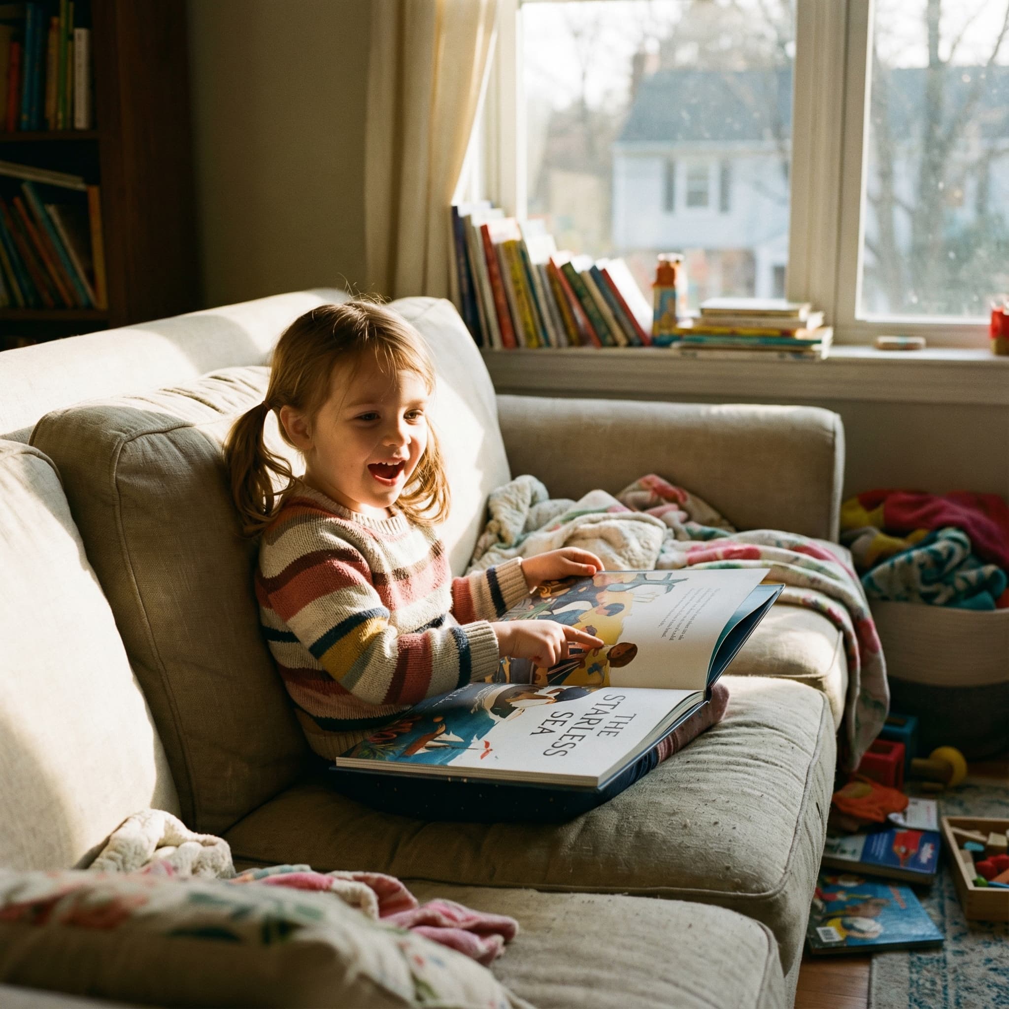 Emma, 4 with their personalized storybook