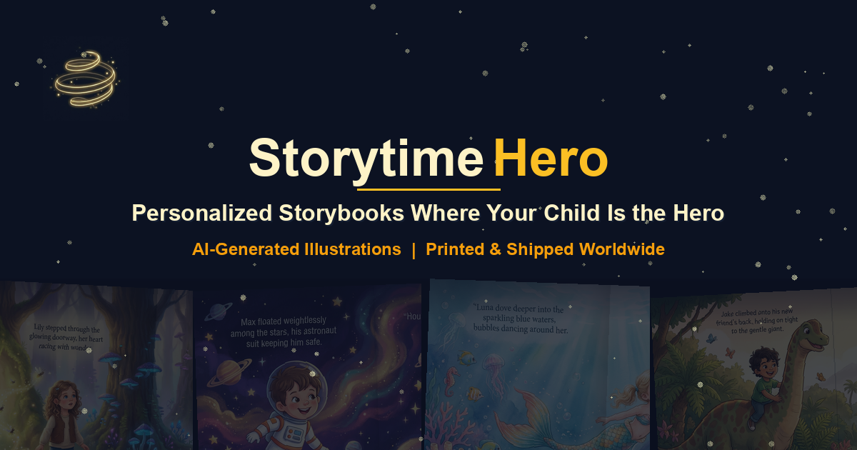 StorytimeHero personalized storybook preview